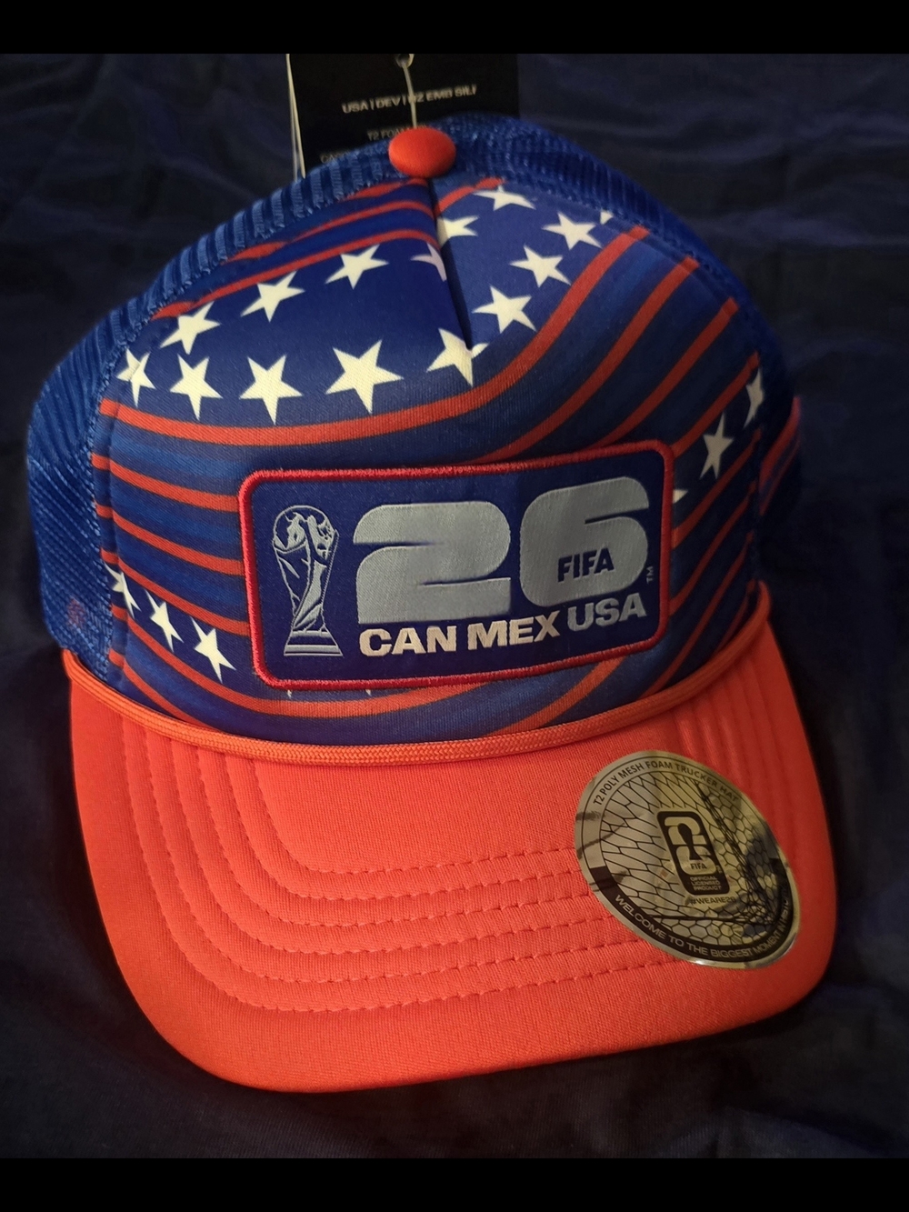 USA World Cup 26 Red & Blue Trucker Cap